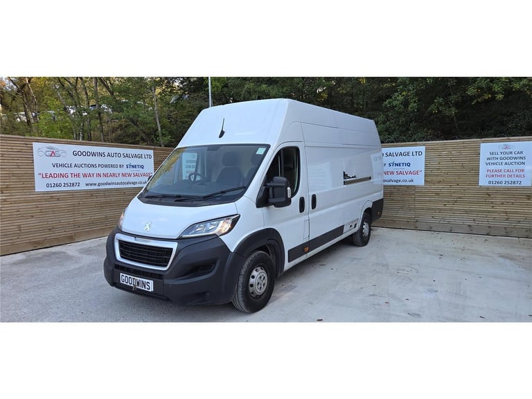 2023 PEUGEOT BOXER PROFESSIONAL PREM+ 435 L4 H2 2.2TD DAMAGED REPAIRABLE SALVAGE