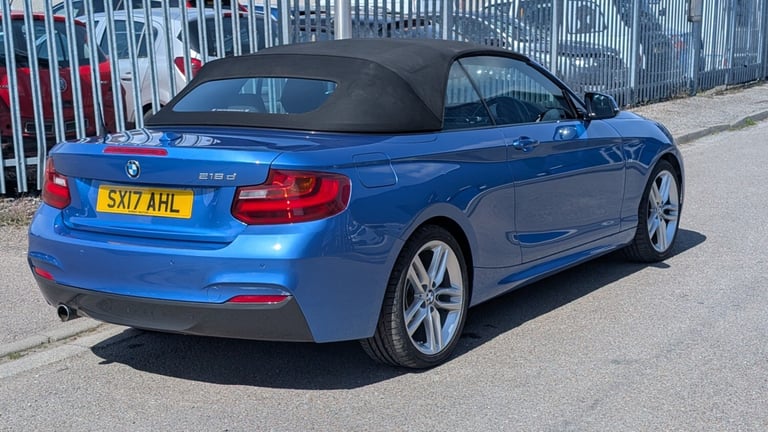 2017 BMW 2 Series 218d [150] M Sport 2dr [Nav],46K, MOT 18/05/26. ULEZ FREE  CONVERTIBLE Diesel M...