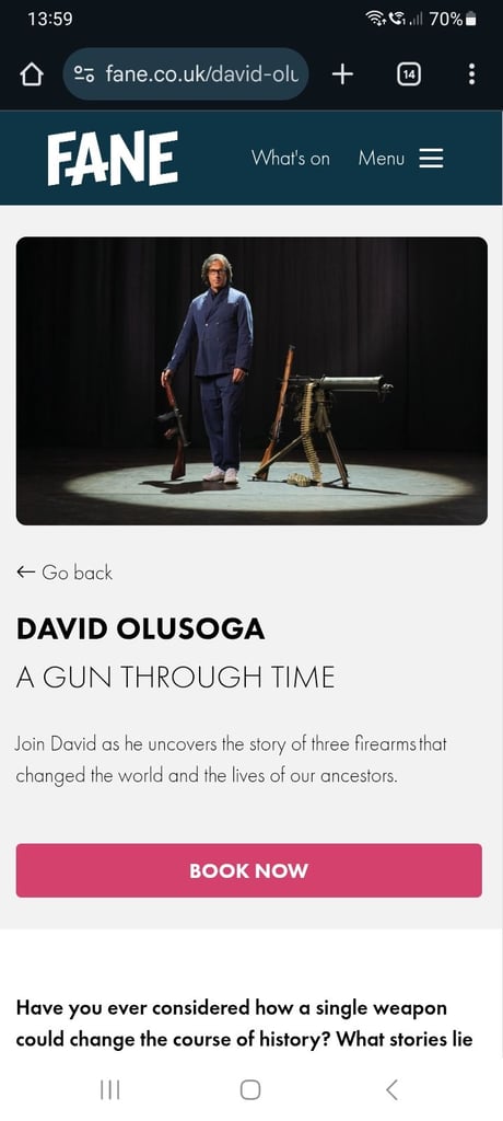 BBC presenter David Olusoga presents 