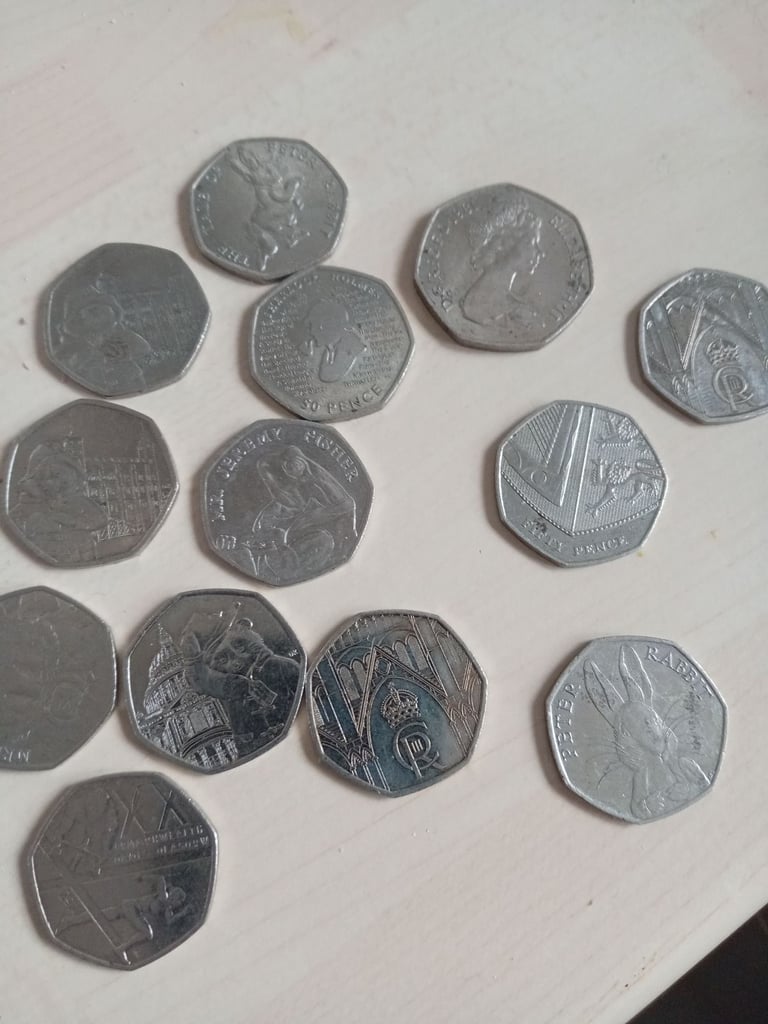 Collectable 50p coins 