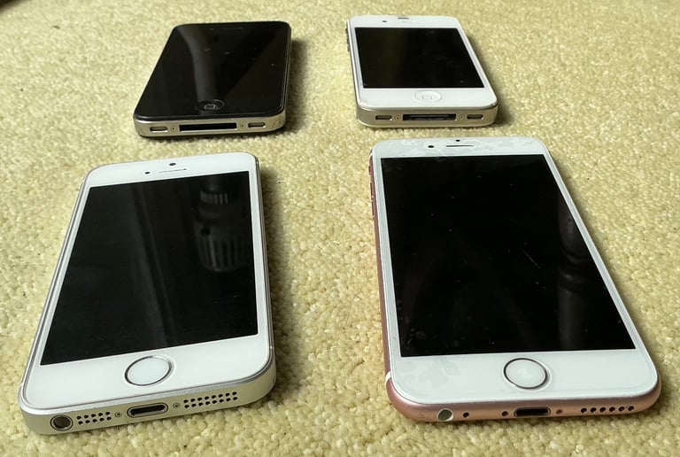 image for 4 old iPhones S x 1, 3 x SE