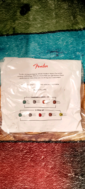 Fender Phosphor Bronze Bass Strings.