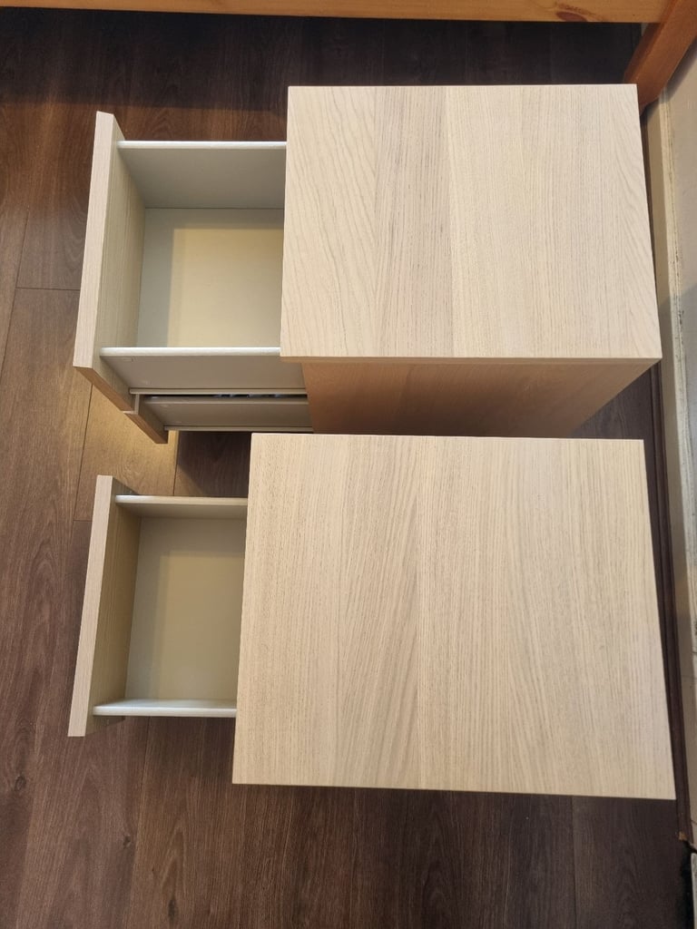 Ikea bedside table X2 + 1 Mirror