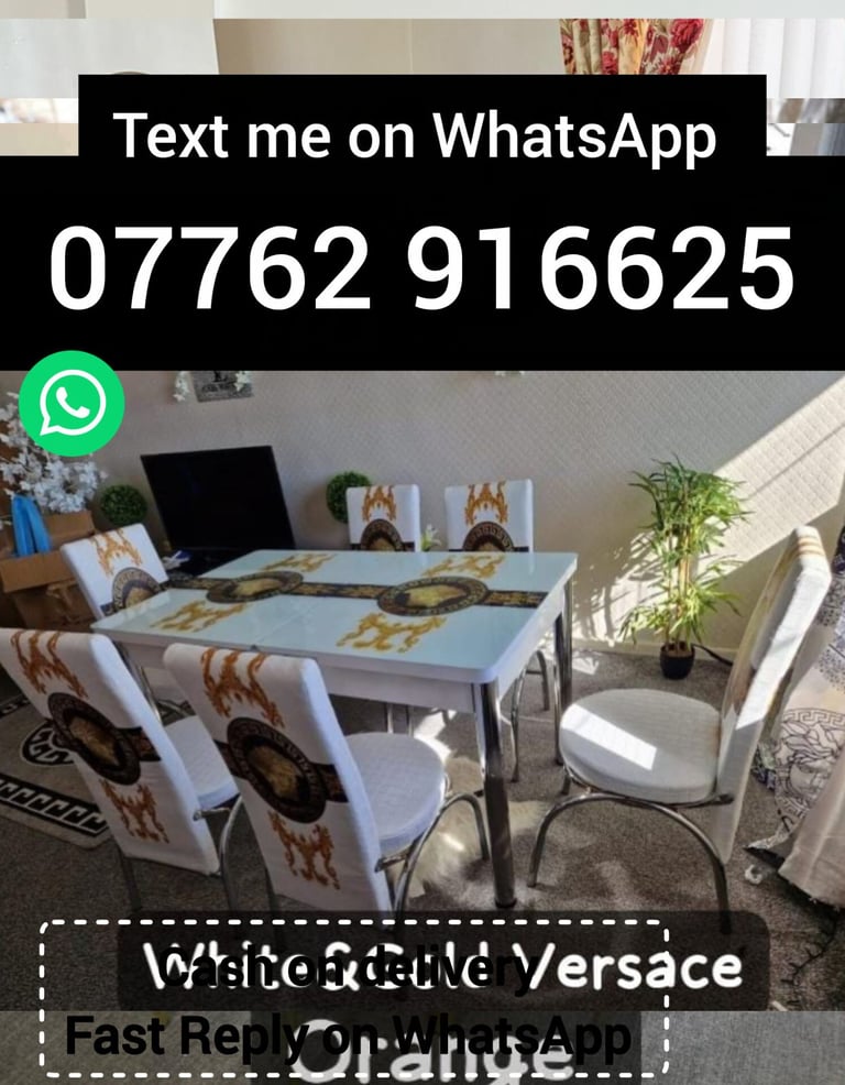 image for Dining Table with six chairs.