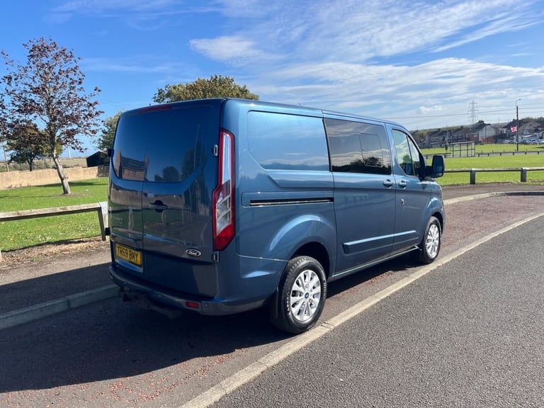 2019 69 FORD TRANSIT CUSTOM 2.0 320 ECOBLUE LIMITED AUTO CREW VAN DOUBLE CAB 5DR