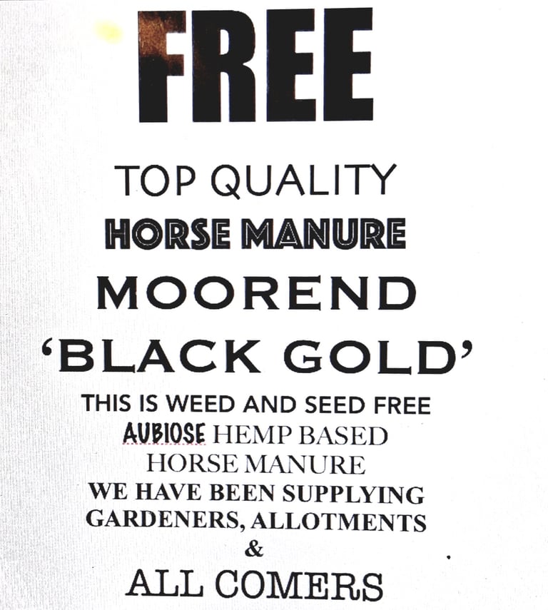FREE TOP QUALITY HORSE MANURE