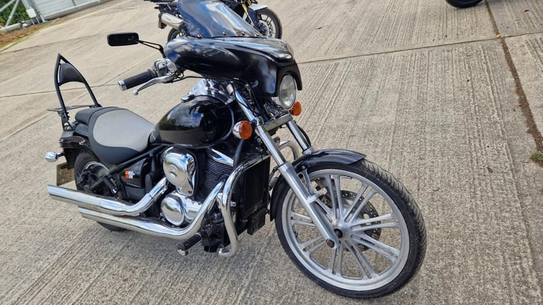 image for 2009 59 KAWASAKI VN 900 C8F CUSTOM VN900 CU BLACK CLASSIC CRUISER 19k HPI CLEAR