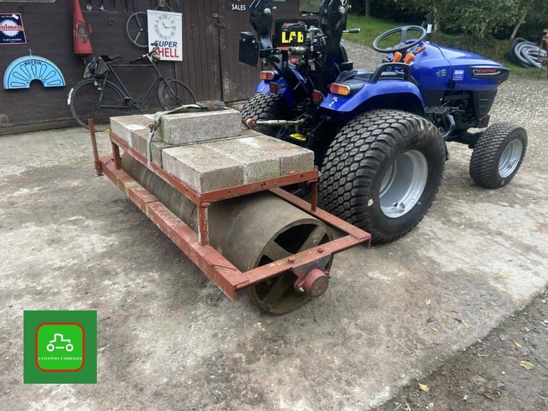 image for FIELD / PADDOCK 3 POINT LINKAGE 7’ FLAT ROLLER WITH ADJUSTABLE WEIGHT