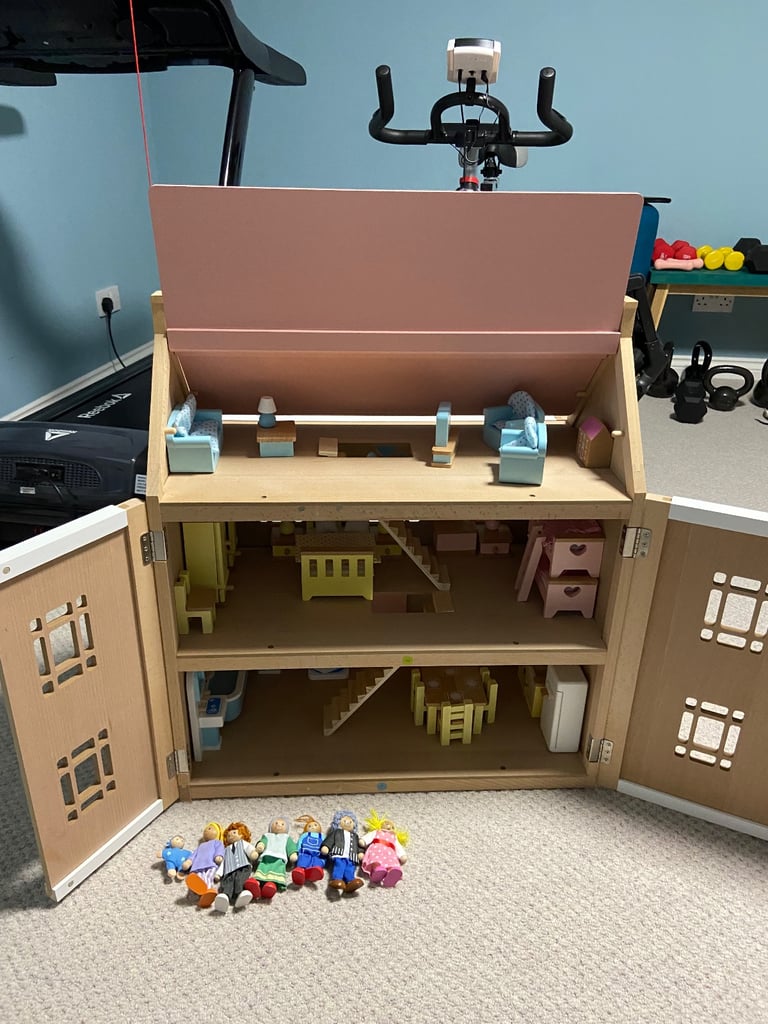 John Lewis Wooden Dolls House & Furniture
