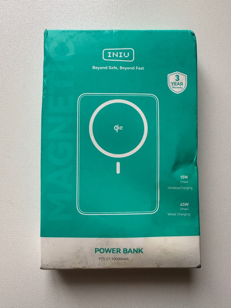 image for INIU Magnetic Portable Charger, Slim Qi2 Certified 10000mAh 45W Fast Charging Power Bank