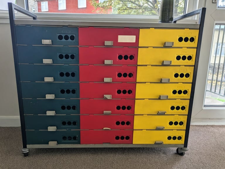 image for Rare Vintage Storage Cabinet Trolley – Retro Industrial (1960s)