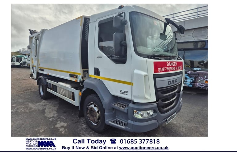 image for 2017 DAF TRUCKS LF 230 4X2 16 TON AUTO NTM REFUSE C/W BIN LIFT (EURO 6) NA Diesel Automatic