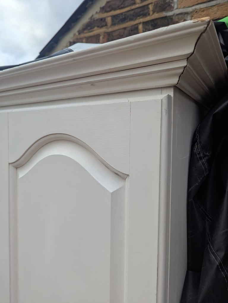 Solid Oak Wardrobe with Drawer Vintage Knobs | RRP £400+ 