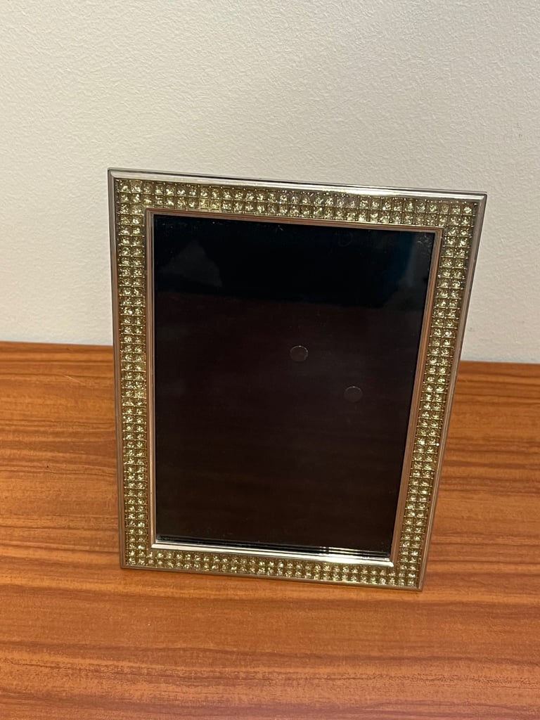 image for Silver Photo Frame with Velvet Stand