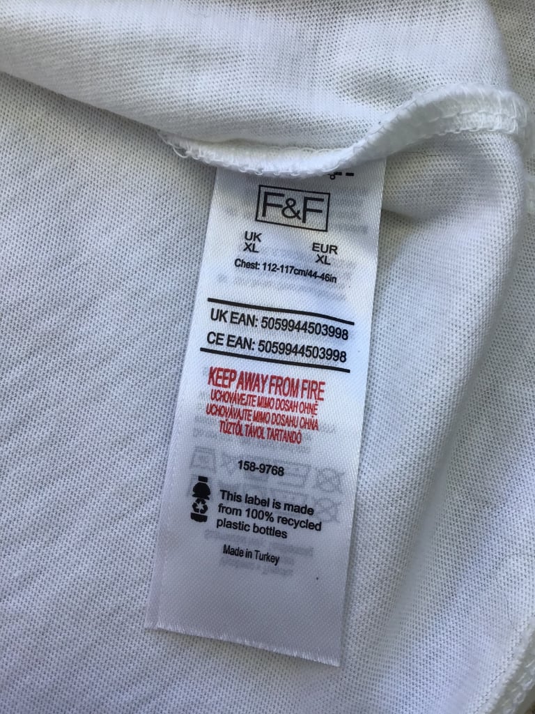 ‘F&F’ Pride Love Rainbow T-Shirt, Size XL, Unisex - Brand New