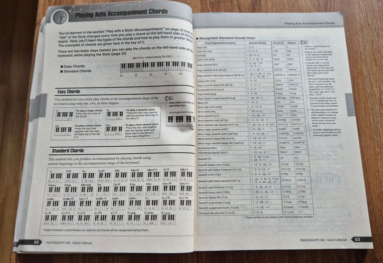 User manual for PSR-E303