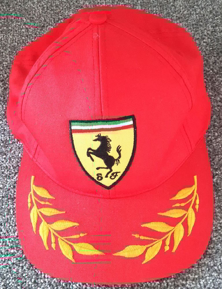 image for Ferrari Vintage 1990s Cap, Hat, Formula One, F1, Red, Scuderia Ferrari, Rare