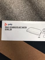 Poly studio p5 kit with sync 20. See box for model number