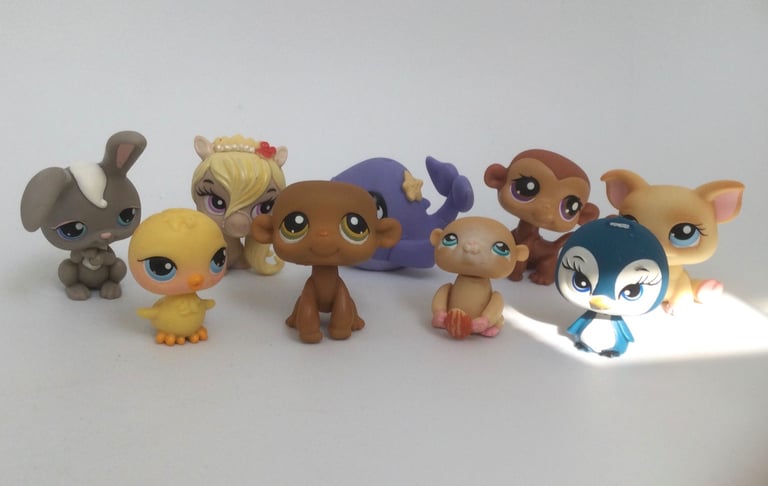 Littlest Pet Shop bundle of figures LPS various animals and eye colours 
