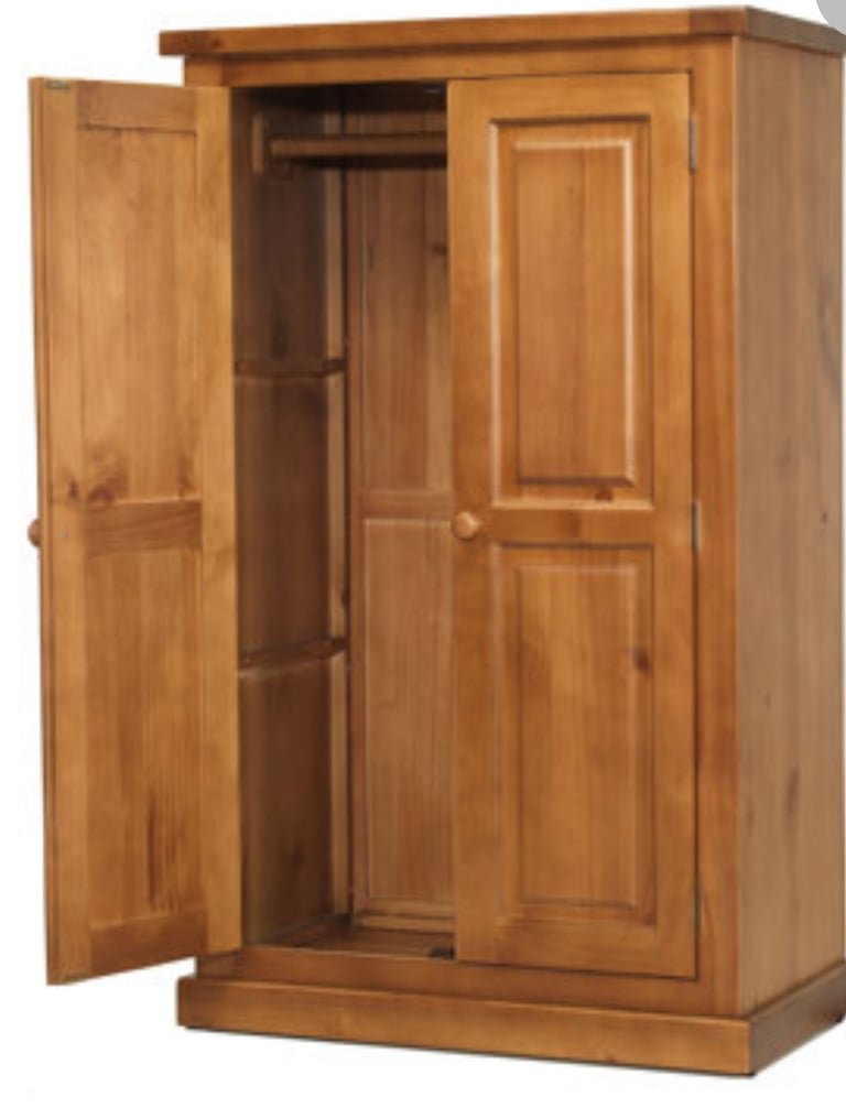 image for Pine Double Wardrobe 