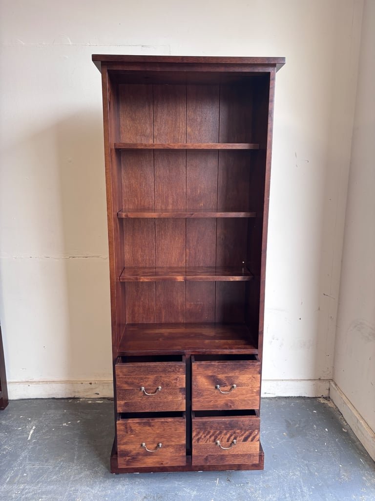 Next chestnut solid wood bookcase ! Excellent condition!
