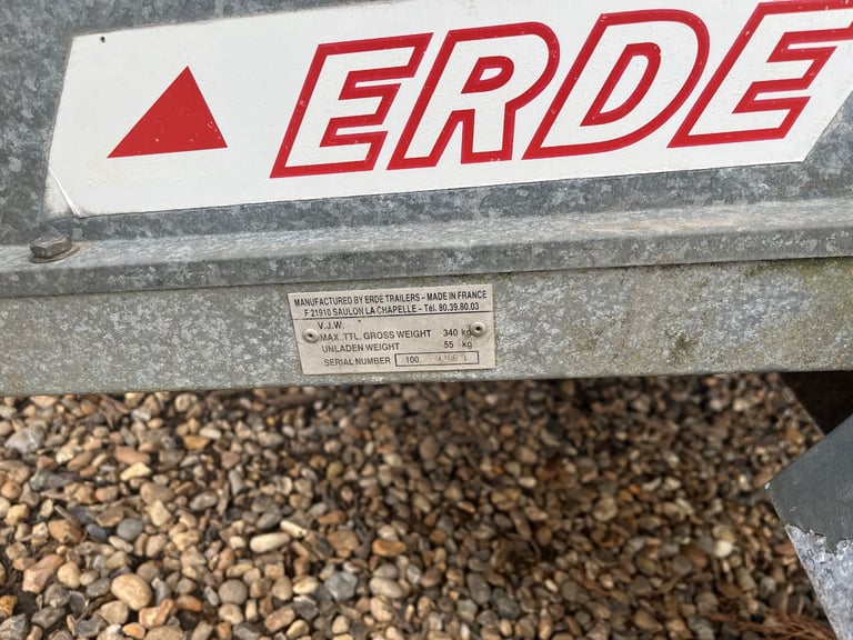 Erde tipping trailer 
