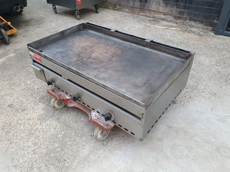 Flat Griddle LPG 90cm Burger Cafe Breakfast Grill Cafe Shop Cooking Area 90 X 50-04/11