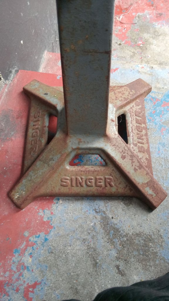 Antique Singer stool