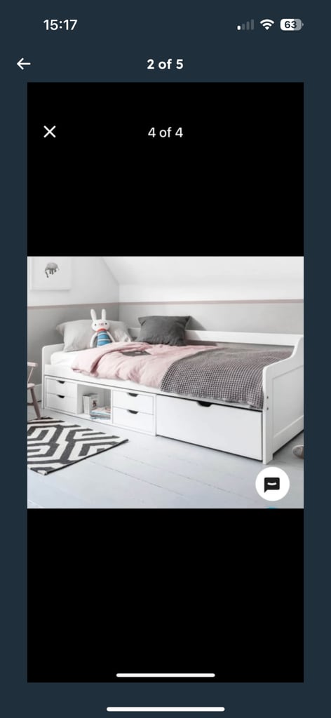 image for Grey Low Single Cabin Bed £30 ONO