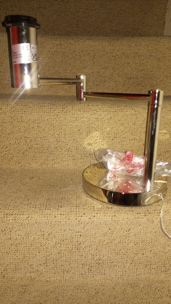 NEW RALPH LAUREN STAINLESS STEEL LAMP 