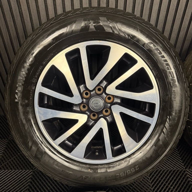 18'' GENUINE NISSAN NAVARA D40 NP300 ALLOY WHEELS TYRES ALLOYS