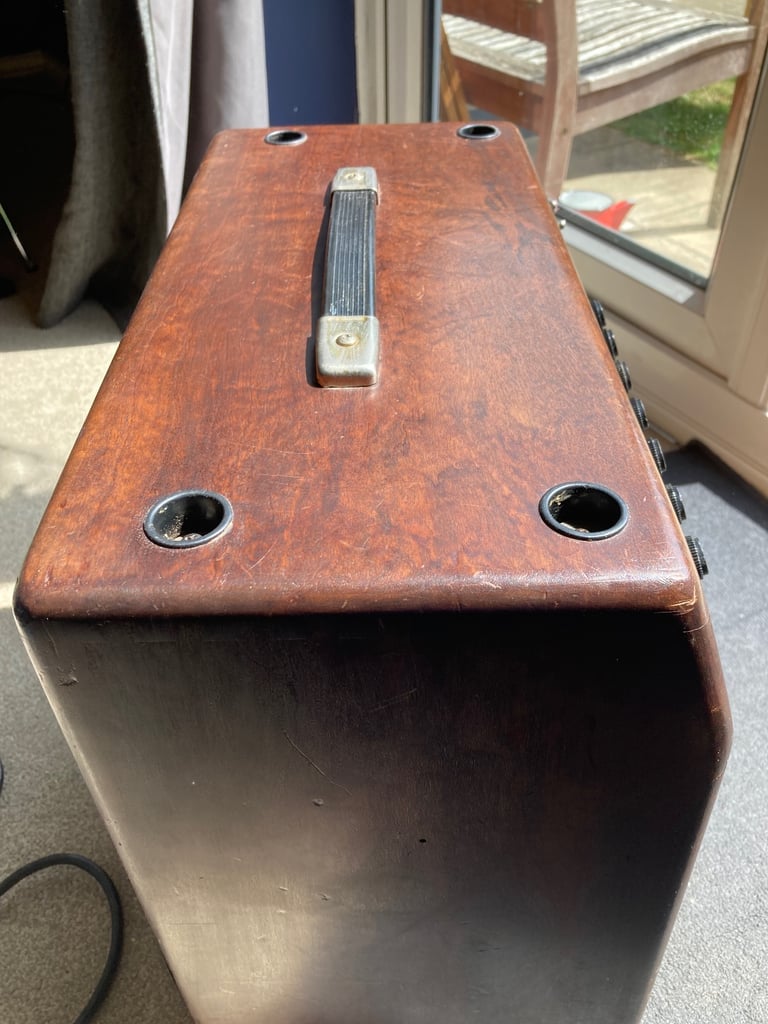 Mesa Boogie Mark III Purple Stripe with wheeled flight case