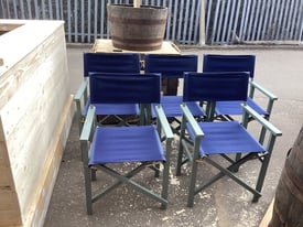 5 directors chairs good condition 