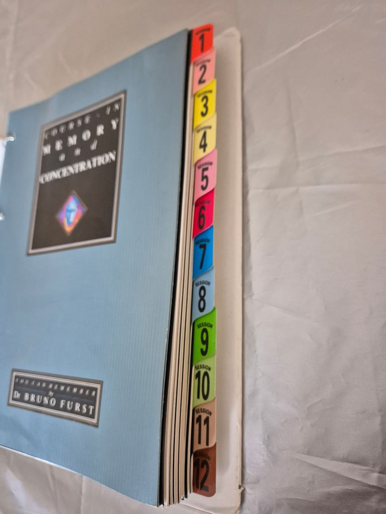 “You can remember”. A home study course in Memory and Concentration by Dr Bruno Furst.