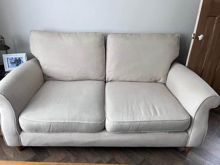 Next beige 2 seater sofa 