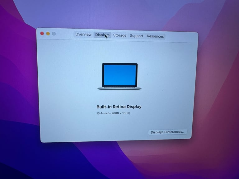 Apple MacBook Pro A1398 15" i7  16GB RAM 256GB SSD Excellent Condition 