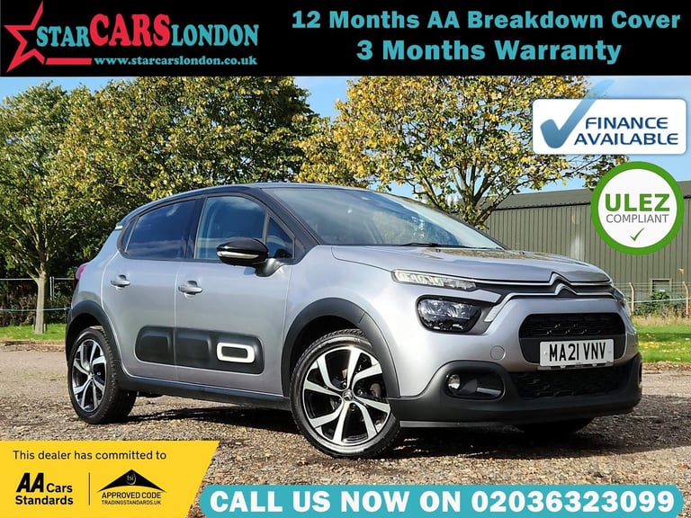 2021 Citroen C3 1.2 PureTech Shine Plus Euro 6 (s/s) 5dr HATCHBACK Petrol Manual