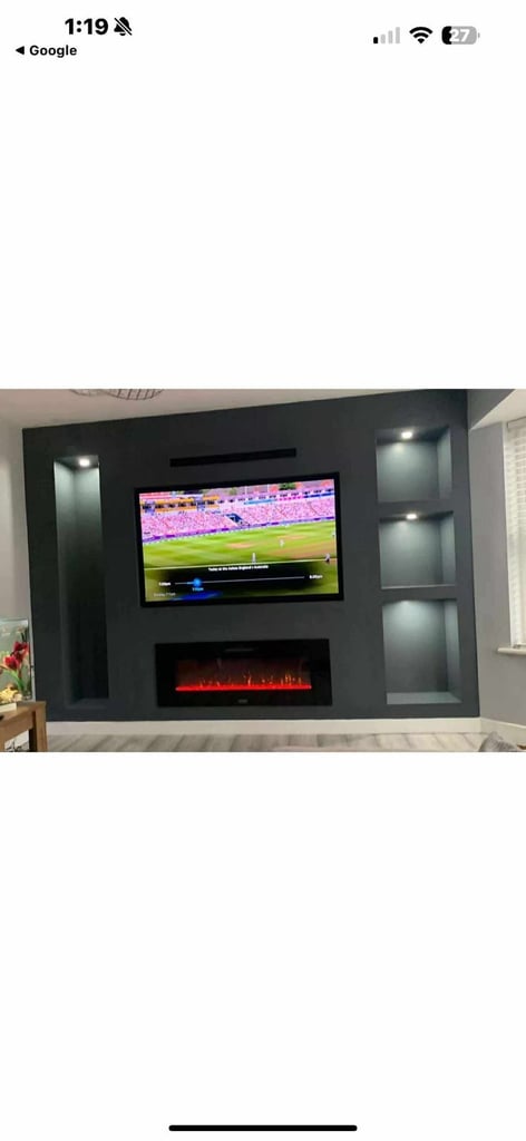 Media wall TV stands