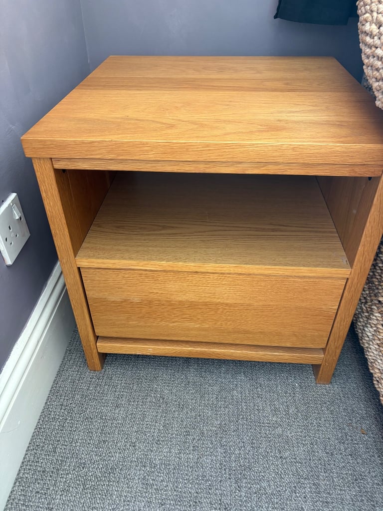 Pair of Light Oak Bedside Tables