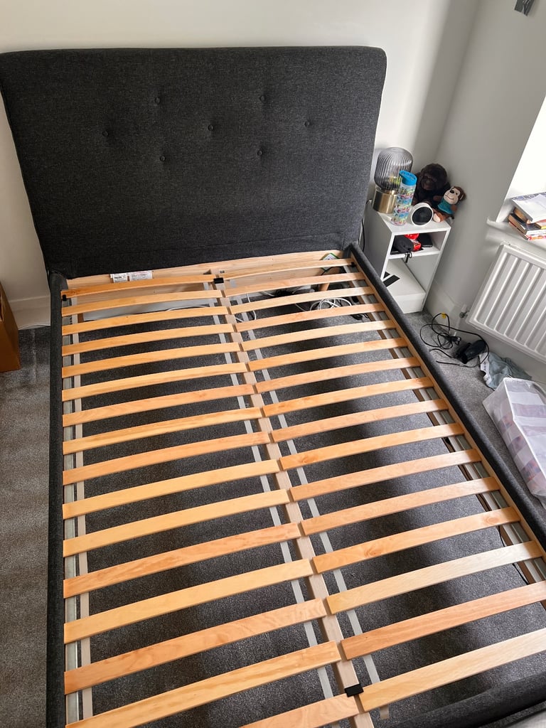 IDANÄS Upholstered bed frame - double 