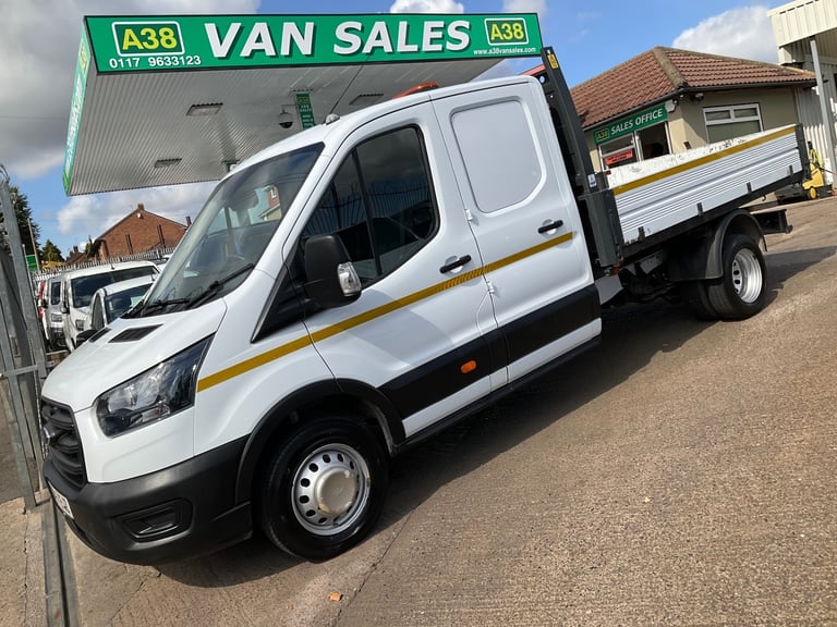 image for 2021 Ford Transit 350 2.0 ECOBLUE 130 BHP TWIN WHEEL RWD DOUBLE CAB TIPPER EURO 6 Tipper Diesel M...