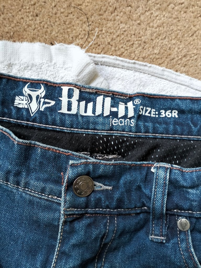 Bull-it 17 SR6 Mens Jeans Motorcycle Regular Leg Covec 36"W Leg 32" Reg