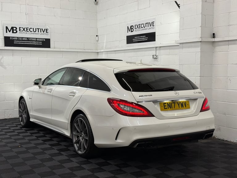 2017 17 MERCEDES BENZ CLS63 S AMG 5.5 V8 BI-TURBO 585 BHP SHOOTING BRAKE WHITE
