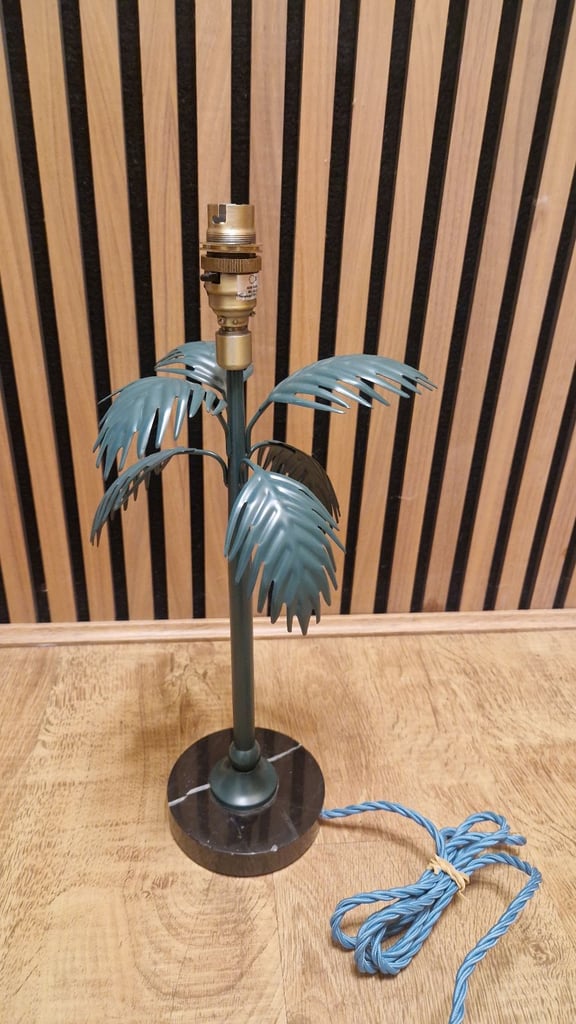 image for John Lewis + Matthew Williamson Palm Metal/Marble Lamp Base No Box