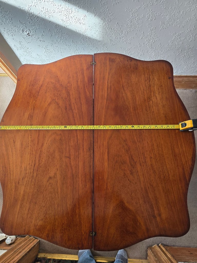 Victorian fold out card table