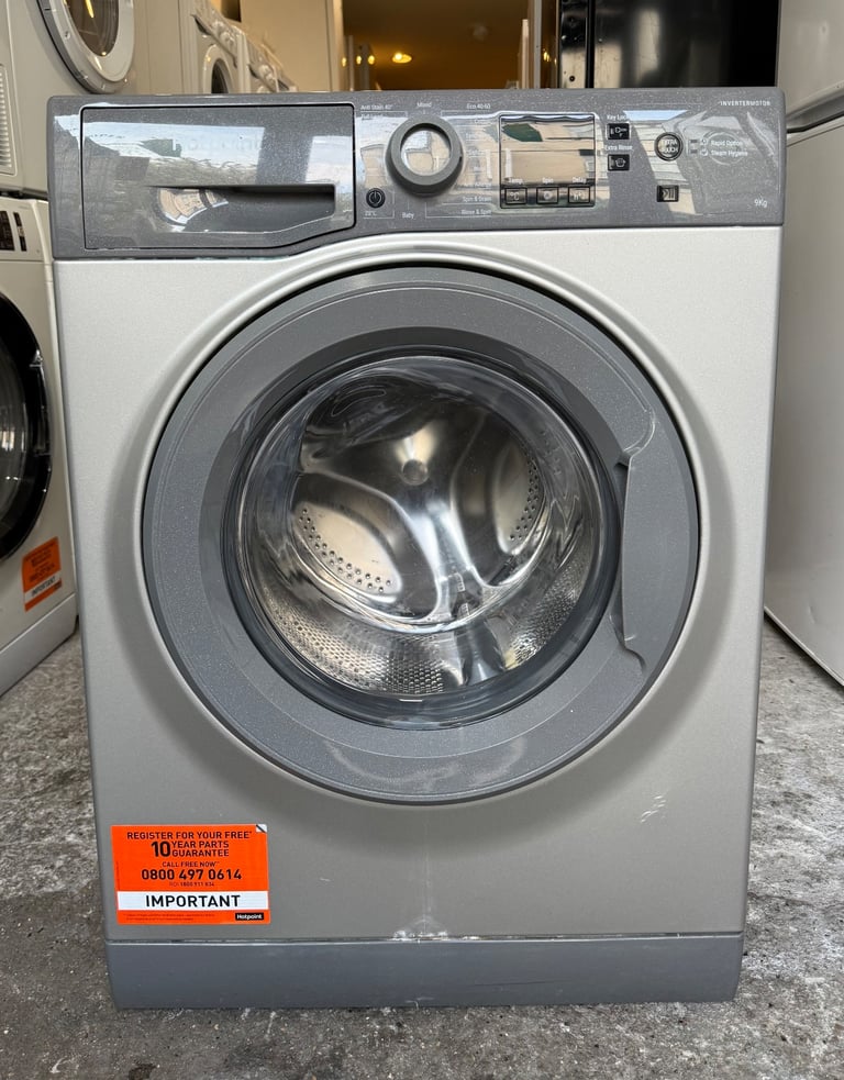 9KG HOTPOINT NSWR943C NICE WASHING MACHINE WITH WARRANTY   