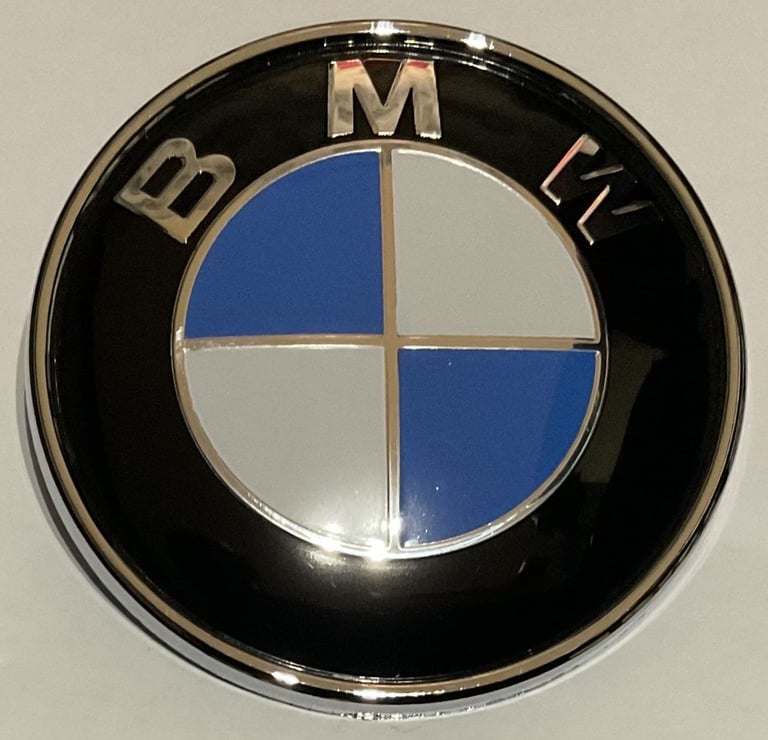 BMW 82mm & 74mm Bonnet Hood Trunk Rear Round Emblem Badge Blue White Silver Black Offers