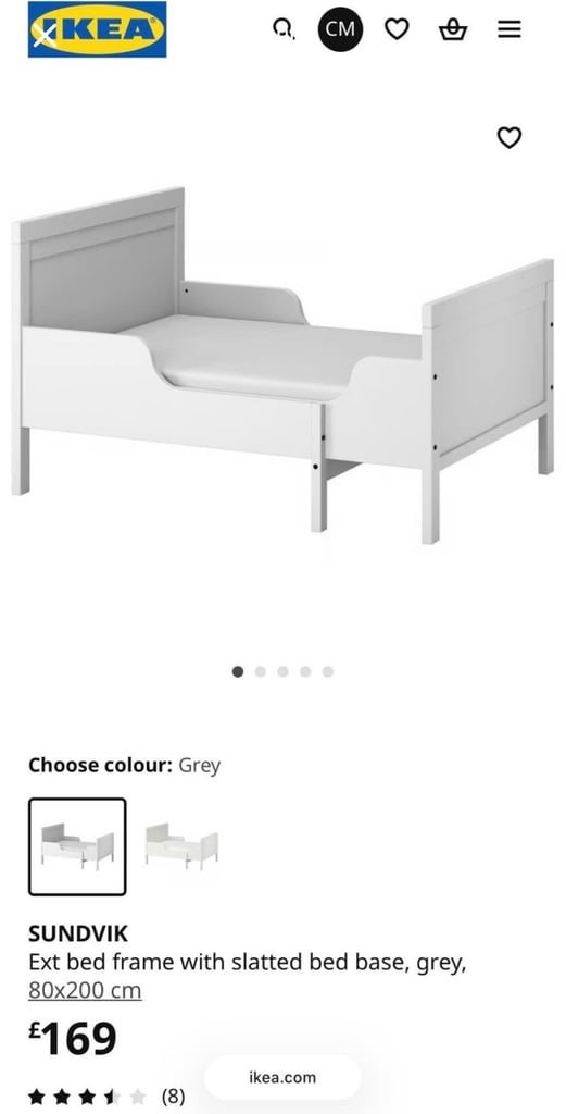 Extendable Bed + mattress - SUNDVIK IKEA - pickup LONDON EC1V