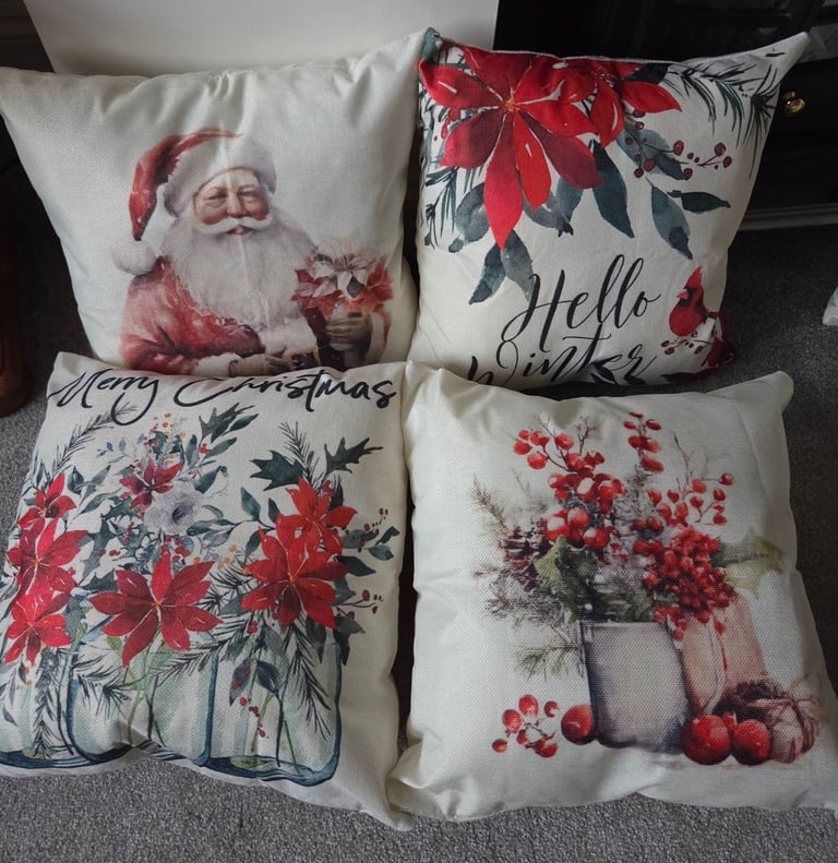 4 new christmas cushions