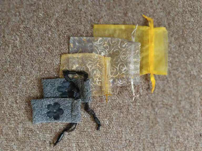 A Large Amount of Crystals, Some Natural, and Tumblestones, 2 Crystal Wands, and 2 Crystal Pendulums
